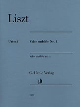 Valse oubliee, No. 1 piano sheet music cover